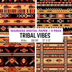 American Indian Patterns Tribal Designs Tribal Backgrounds Digital ...