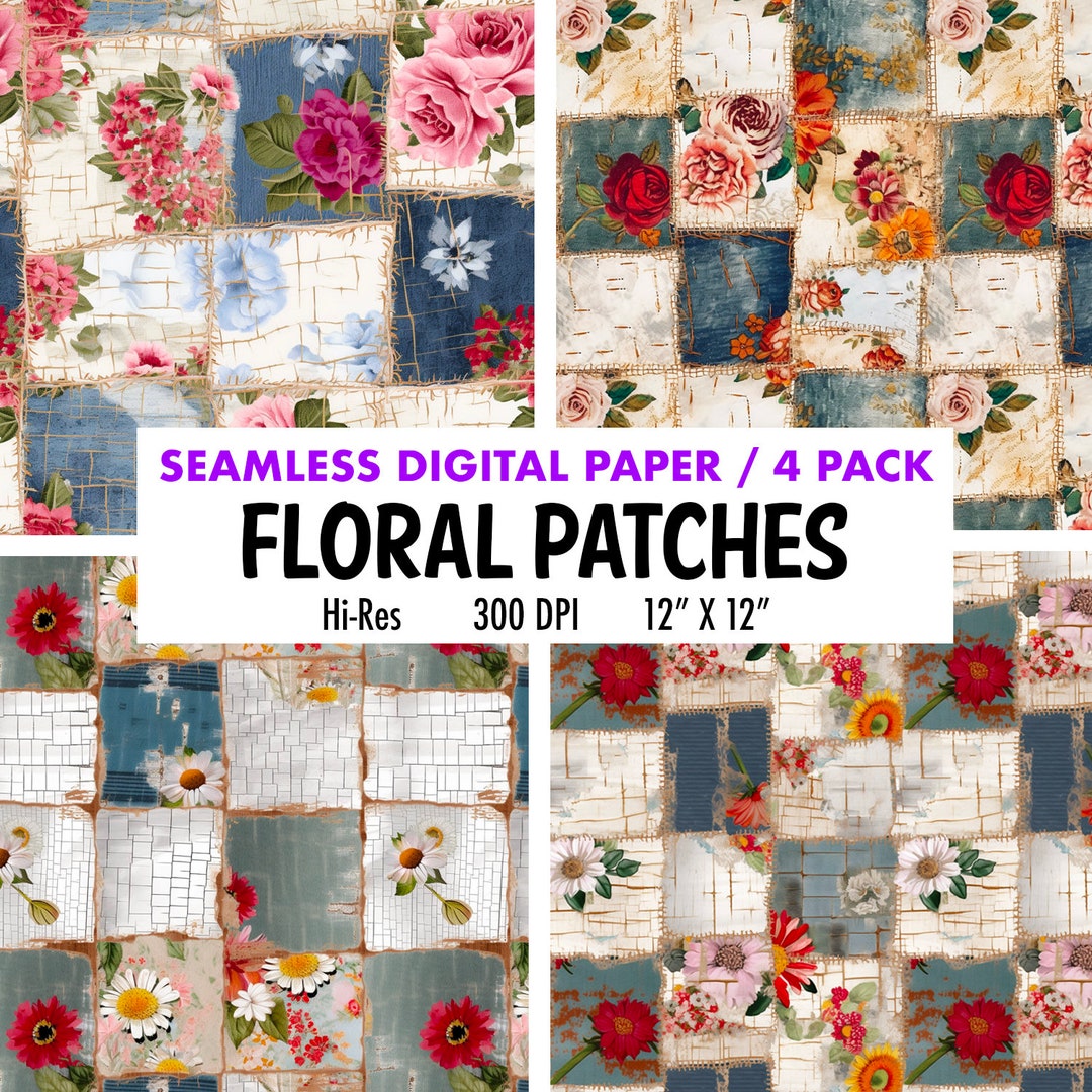 Roses Flowers Digital Paper Junk Journal Paper Pack Printable Patterns ...