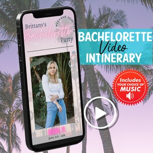 Bachelorette Itinerary Invitation Bachelorette Weekend Planner Bachelorette Invite Editable Digital Itinerary Bachelorette Party Miami DIY