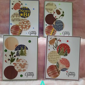 Christmas/Holiday 4 card set.