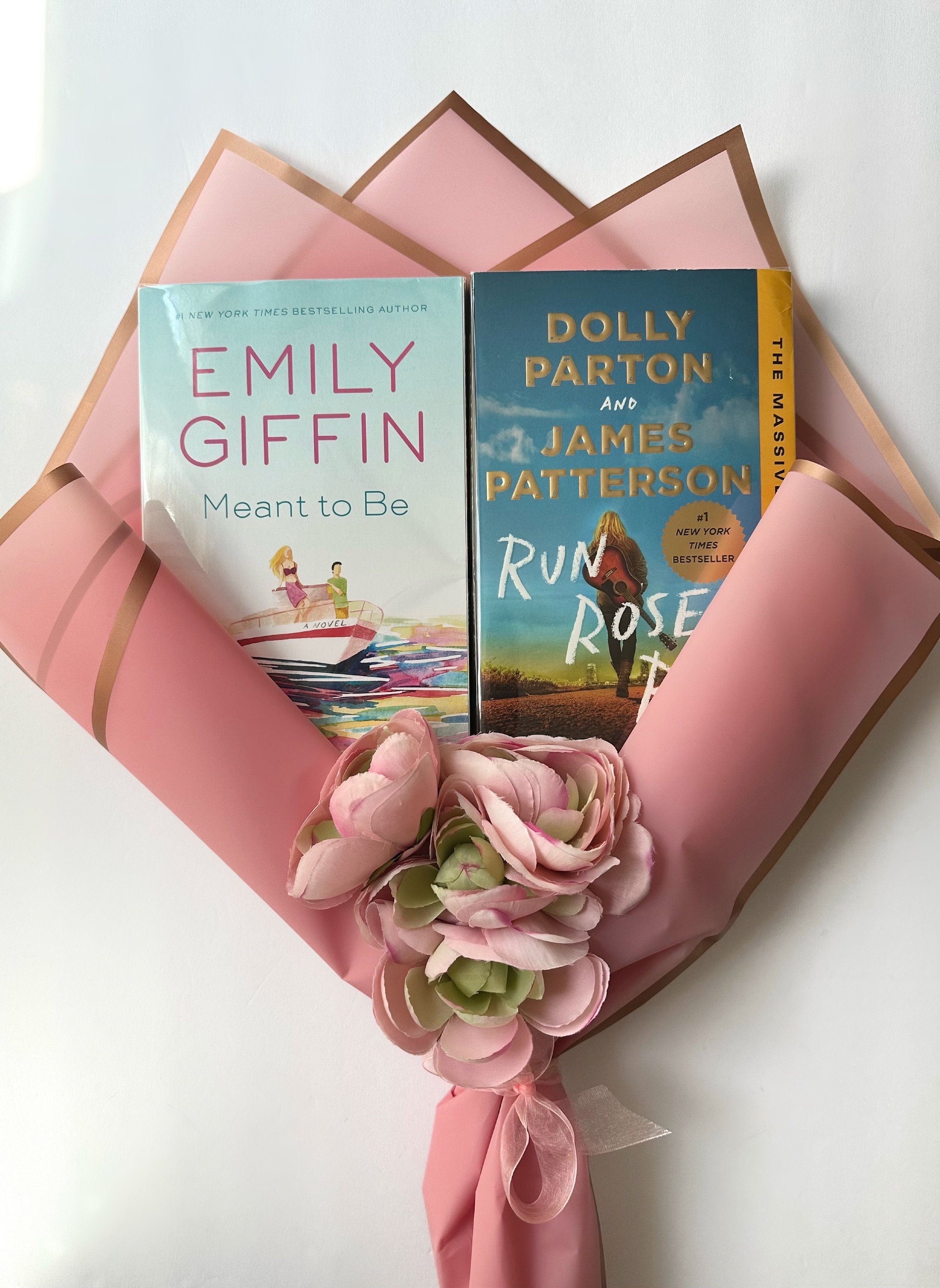 Book Bouquet 2 Books Custom Made for Book Lovers Etsy