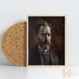 High Quality Digital Portrait Vincent Van Gogh Gift Fine Art Prints Vibrant Color Art Famous Artist Masterpiece Famous Painting Remastered