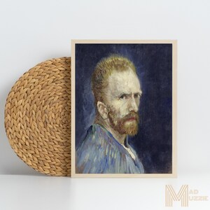 High Quality Digital Portrait Vincent Van Gogh Gift Fine Art Prints Vibrant Color Art Famous Artist Masterpiece Famous Painting Remastered