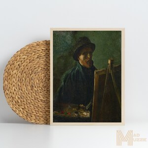 High Quality Digital Portrait Vincent Van Gogh Gift Fine Art Prints Vibrant Color Art Famous Artist Masterpiece Famous Painting Remastered