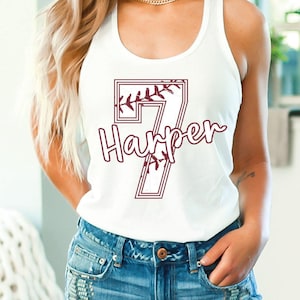 Custom Baseball Tank Top, Baseball Number Tank, Personalized Baseball Tank, Baseball Mom Racerback, Baseball Mama Tank top, Baseball Shirt