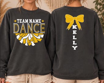 Custom Dance Team Sweatshirt, Personalized Dance Team Name Sweater, School Dance Sweatshirt, Dance Team Spirit Gift,BP