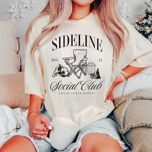 Sideline Social Club Shirt, Soccer Mom Tshirt, Soccer Mama Tee, Funny Soccer Shirt, Sports Mom Shirt, Mothers Day Tee, Soccer Game Day Shirt