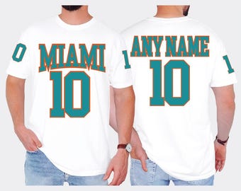 Miami Football Jersey Shirt, Custom Miami Jersey T-shirt, Miami Football Sweatshirts And Hoodies, Miami Football Crewneck
