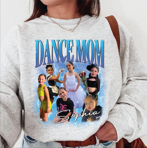 Custom Photo Dance Mom Sweatshirt, Dance Mom Sweater, Cheer Mom Bootleg, Dance Mama Sweatshirt, Dancer Shirt for Mom, Dancing Master Sweater