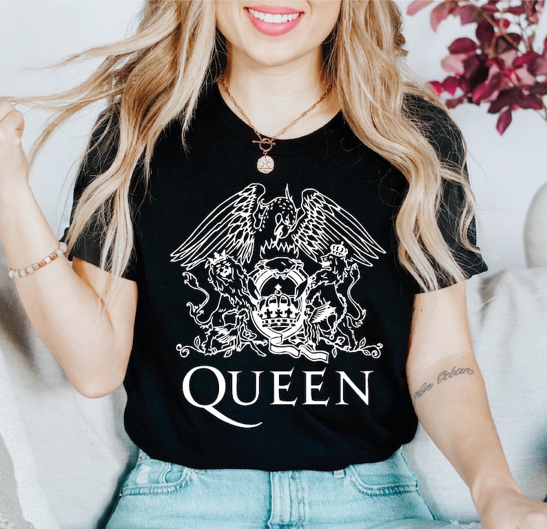 Queen Band Tshirt Freddie Mercury Shirt Festival Clothing Etsy