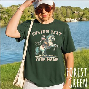 Custom Western Shirt for Women, Personalized Cowgirl Tshirt, Country Concert Tee, Vintage Style Comfort Colors Shirt, Girls Trip Tshirt Gift image 6