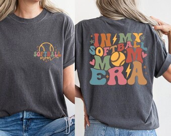 In My Softball Mom Era Shirt, Game Day Tshirt, Retro Sport Mom Tee, Softball Mama Shirt, Softball Shirt, Mothers Day Gift, Team Mom Gift, BP
