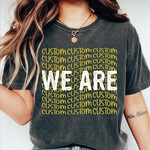 Custom Mascot Shirt, School Team Shirt, Team Mascot Tshirt, School Spirit Shirt, Personalized School Shirt, Matching Team Shirts