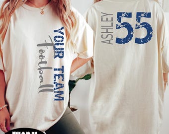 Custom Football Your Team Shirt, Adult Youth Football Player Shirt, BP