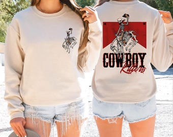 Cowboy Skeleton Sweatshirt, Western Cowboy Killers Sweater, Country Hoodie, Funny Skeleton, Western Skeleton Sweater, Matching Hoodies, BP