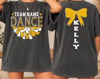 Custom Dance Team Shirt, Personalized Dance Team Name Tee, School Dance Shirt, Dance Team Spirit Tee,BP