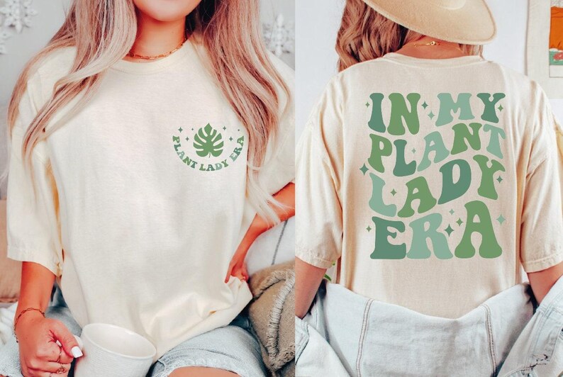 Camiseta "In My Plant Lady Era", camiseta para mamá de plantas, regalo para mamá de plantas, camiseta para mamá jardinera, camiseta para mujer loca de las plantas, camiseta botánica, camiseta para mujer de las plantas, BP imagen 4