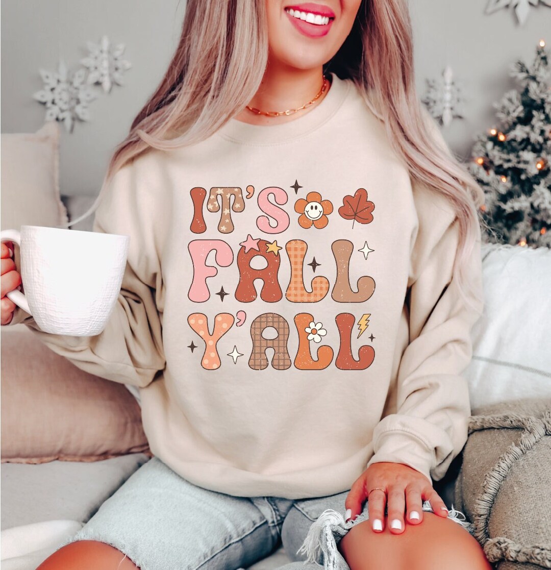 It's Fall Yall Boots- Fall Graphic Sweater main image 1