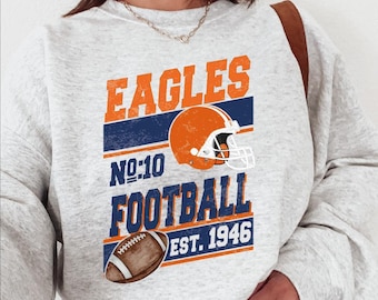 Custom Football Mascot Sweatshirt, Custom Mascot Sweatshirt, School Spirit Sweater, Personalized Mascot Name Hoodie, Football Team Sweater