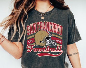 San Francisco Football Shirt, Vintage Style Football T shirt, San Francisco Fan Gift Tee