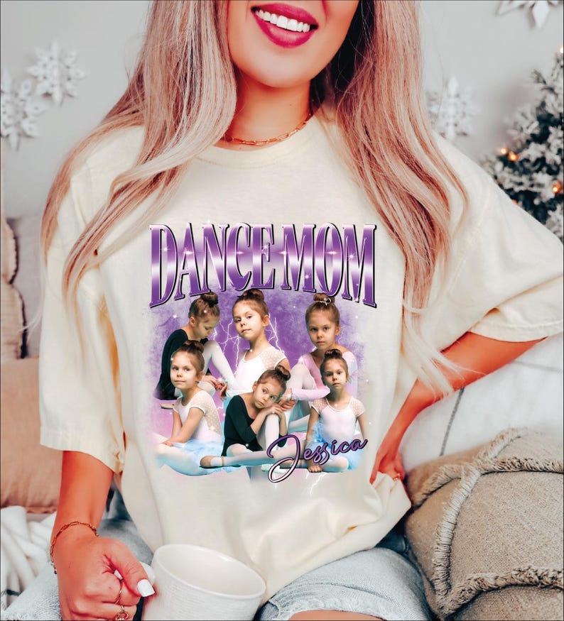 Custom Dance Mom Shirt, Comfort Colors Dance Mom Shirt, Your Name Tshirt, Dance Lover Shirt, Dance Mom Tee, Cheer Mom Bootleg Tshirt image 3