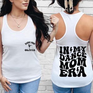 Custom Dance Mom Tank Top, Ballet Mom Tank Top for Her, Dance Mom Era Crop Top, Dance Teacher Racerback, Proud Dance Mom V-Neck, BP
