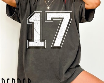Custom Number Shirt, Football Number Tshirt, Back To School Tee