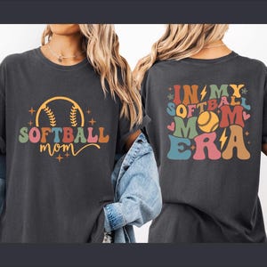 In My Softball Mom Era Shirt, Game Day Tshirt, Retro Sport Mom Tee, Softball Mama Shirt, Softball Shirt, Mothers Day Gift, Team Mom Gift, BP