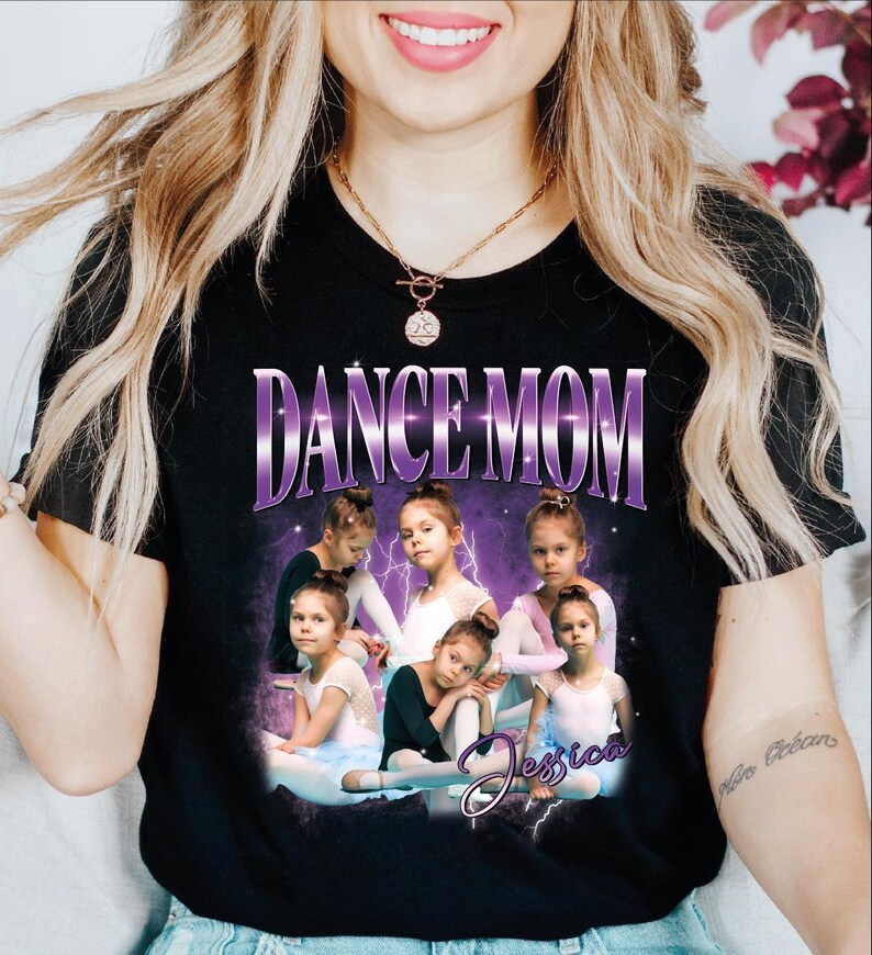 Custom Dance Mom Shirt, Comfort Colors Dance Mom Shirt, Your Name Tshirt, Dance Lover Shirt, Dance Mom Tee, Cheer Mom Bootleg Tshirt image 2