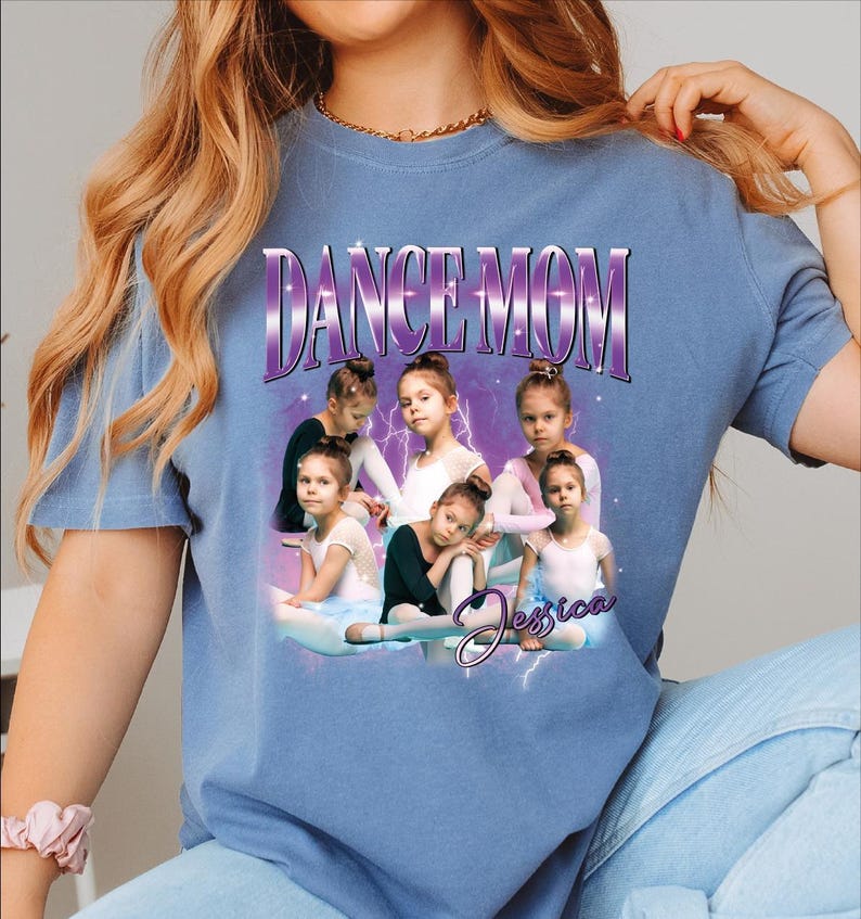 Custom Dance Mom Shirt, Comfort Colors Dance Mom Shirt, Your Name Tshirt, Dance Lover Shirt, Dance Mom Tee, Cheer Mom Bootleg Tshirt image 4