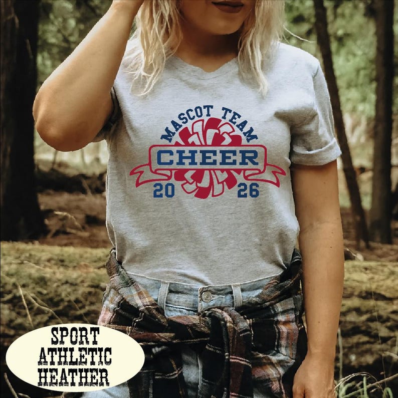Customized Mascot Team Shirt, Personalized Cheer Shirt, Cheer Squad ...