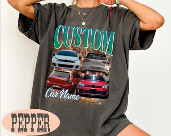 Your Car On Shirt, Custom Car Photo Shirt, Custom Classic Car Tee, Custom Car Photo Vintage T-Shirts, Insert Your Photo, Car Photo Gift