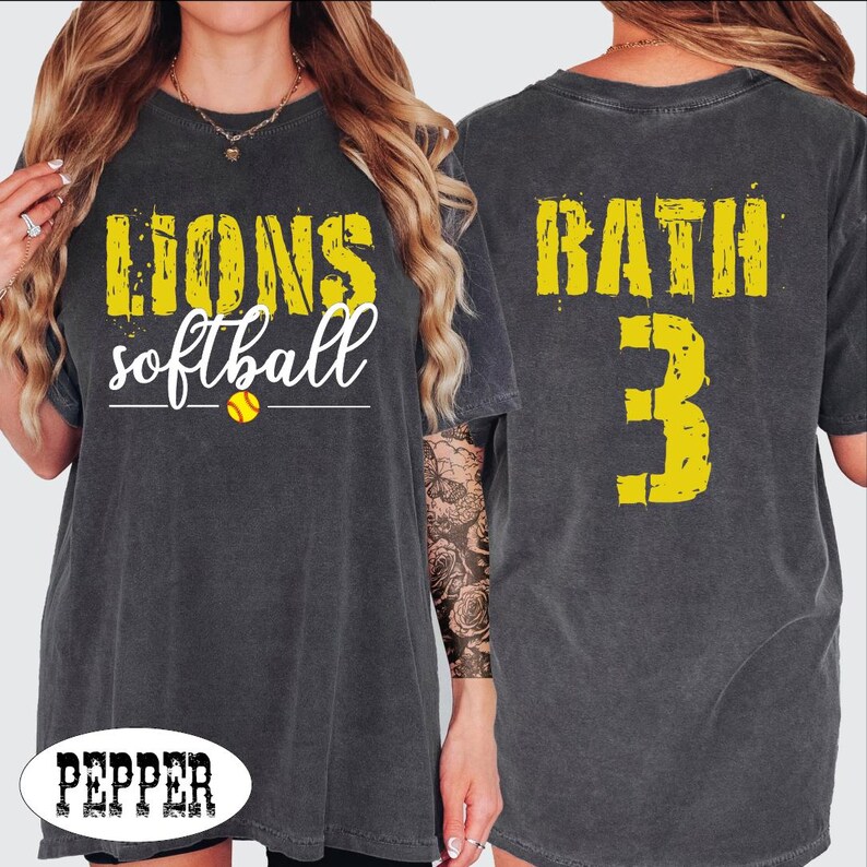 Custom Softball Shirt, Team Name Softball Tshirt, Back To School Tee,BP afbeelding 2