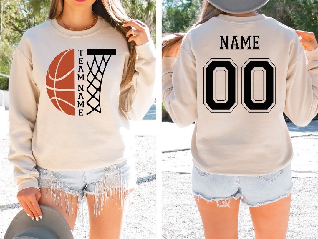 Custom Basketball Sweatshirt, Personalized Basketball Hoodie, Your Team