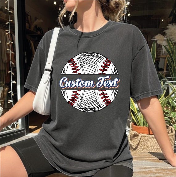 Custom Text Baseball Shirts, Family Baseball Shirt, Personalized
