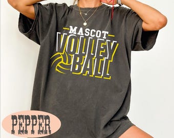 Mascot Volleyball Shirt, Volleyball Mom Era Shirt, Back To School Tee