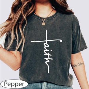 Faith Shirt, Religious Tshirt, Faith Cross Tee, Church Shirt, Bible Verse Shirt, Inspirational Tshirt, Mens Womens Shirt, Love and Grace Tee
