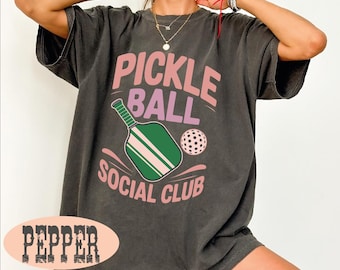 Pickleball Social Club Shirt, Pickleball Game Tshirt, Pickleball Lover Tee, Pickleball Player Shirt, Game Day Tee, Pickleball Racquets Shirt