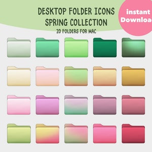 Desktop Folder Icon for Mac and Windows, Folder Icon, Mac Icon, Windows Desktop Folder Icon, Mac Folder Icon, Aesthetic Folder Icon