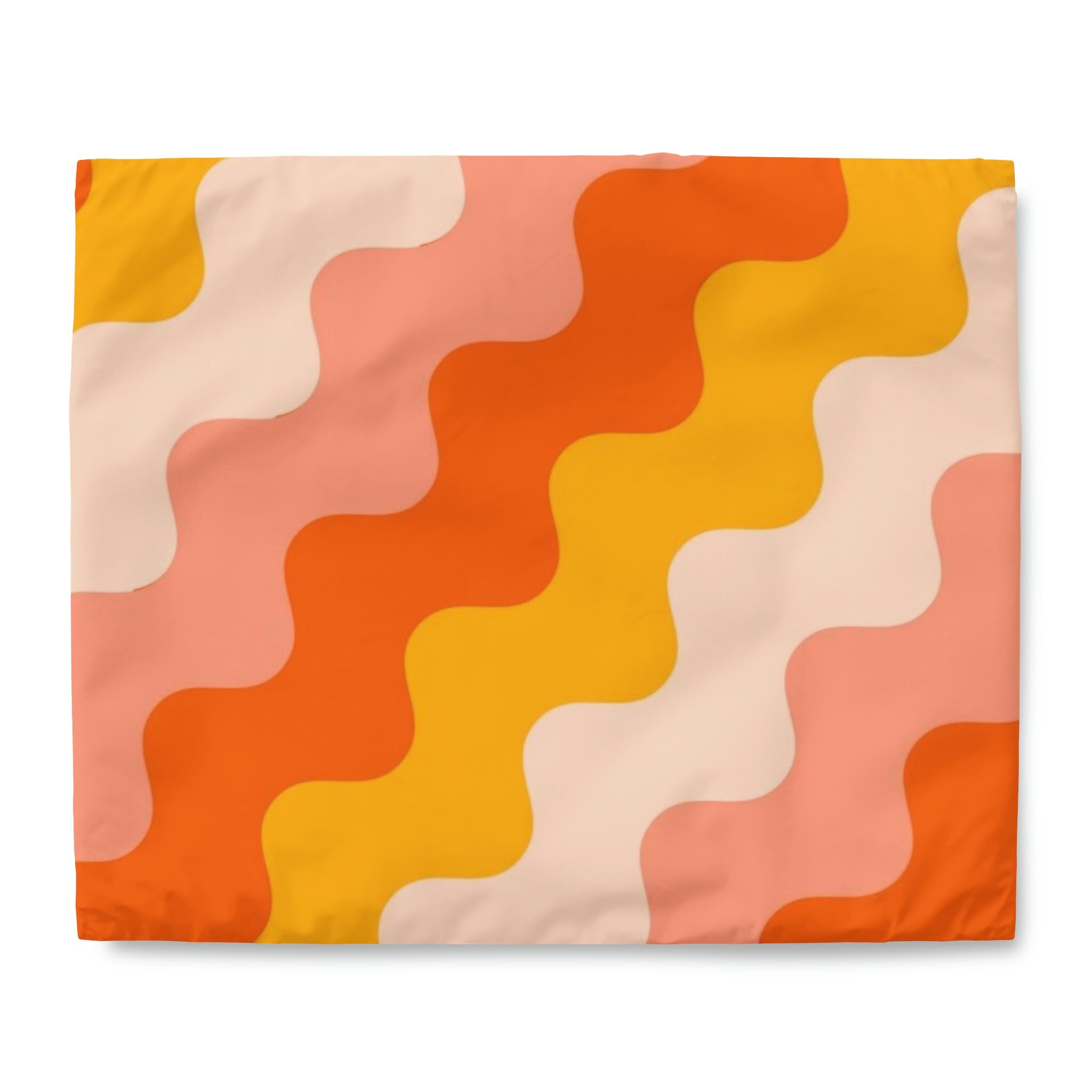 Retro Rainbow Duvet Cover Colorful 70s Boho Hippie Home Decor Etsy