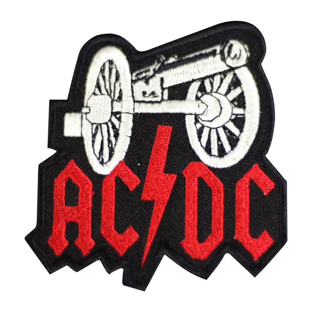 AC/DC Band Logo Embroidery Patch Iron on Patch Sew Badge DIY Embroidery ...