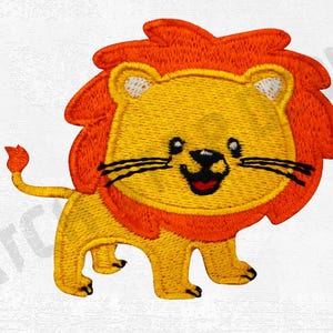 Beautifull Lion Logo  Patch Embroidered Logo Embroidery Patch Iron On Patch Sew Badge DIY Embroidery Embroidered Applique