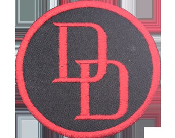 Dare Devil Superhero Movie Logo Patch Geborduurde Logo Borduurpatch Ijzer Op Patch Badge Naaien DIY Borduurwerk Geborduurde Applique