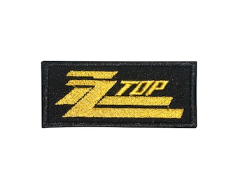 ZZ Top Logo-borduurpatch Opstrijkpatch Badge naaien DIY-borduurwerk geborduurde appliqué