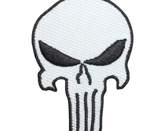 Punisher-patch geborduurde logo-borduurpatch opstrijkbare patch badge naaien DIY-borduurwerk geborduurde appliqué