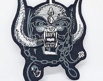 Motorhead Snaggletooth-logopatch Geborduurde logo-borduurpatch Opstrijkpatch Badge naaien DIY-borduurwerk geborduurde appliqué