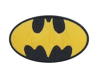 Bat Man Super Hero Logo Patch Geborduurd Logo Borduurpatch Opstrijkbare Patch Naai Badge DIY Borduurwerk Geborduurde Applique