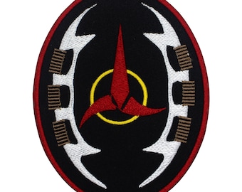 Star Trek Klingos-logopatch Geborduurde logo-borduurpatch Opstrijkpatch Badge naaien DIY-borduurwerk geborduurde appliqué