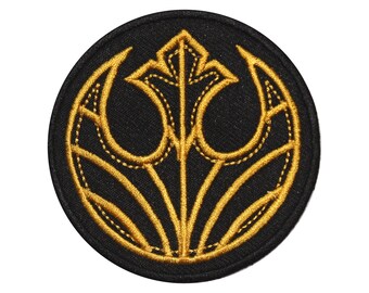 Geborduurde patch Black Squadron - opstrijkbare badge-appliqué