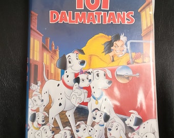 Rare Black Diamond Disney's 101 Dalmations VHS Tape